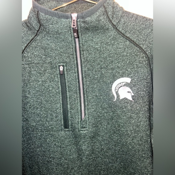 Cutter & Buck Michigan State Spartans 1/2 Zip Pullover Jacket M - Picture 3 of 9
